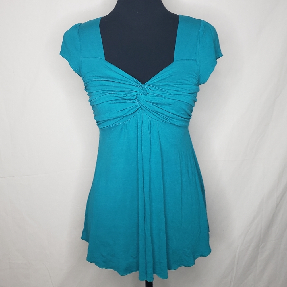 Vintage Coco Nut USA Babydoll Sweetheart Neckline Top Size S Y2K Preppy Flowy